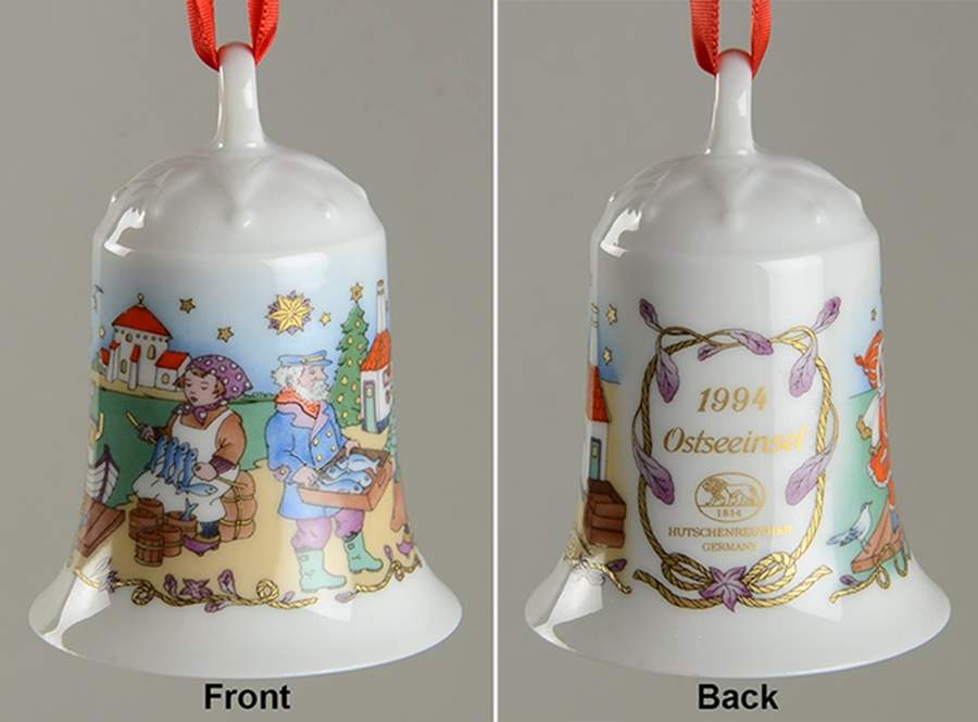 Annual China Christmas Bell Baltic Sea Island - No Box by Hutschenreuther-1