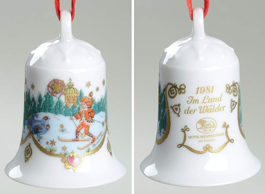 Annual China Christmas Bell In The Land Of Forest - No Box by Hutschenreuther-1