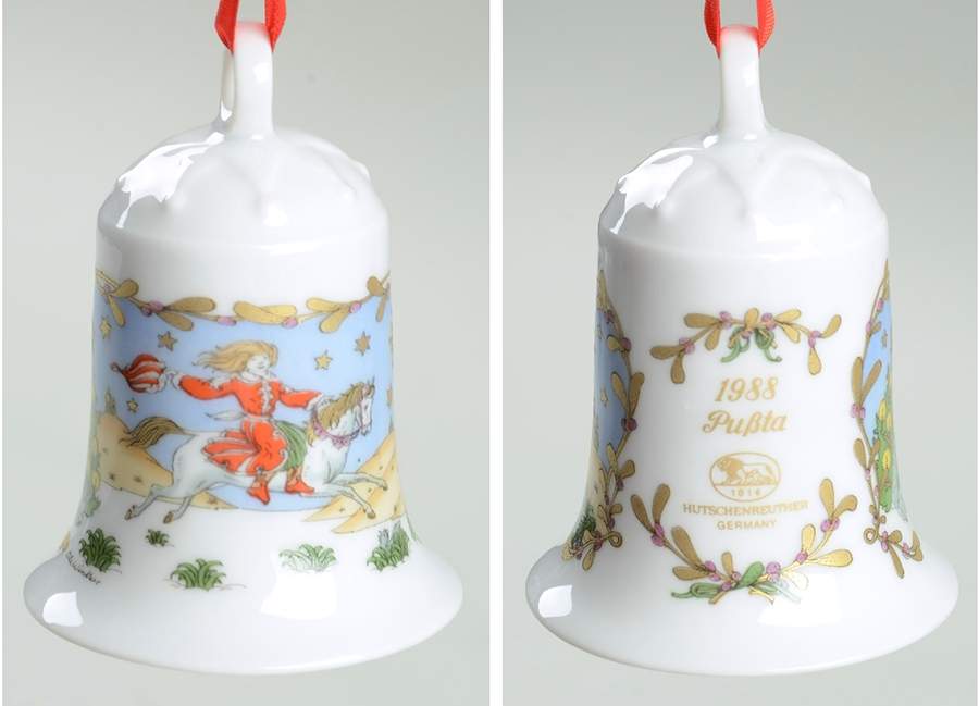 Annual China Christmas Bell Puszta-Pannonian Steppe Hungary - Boxed by Hutschenreuther-1
