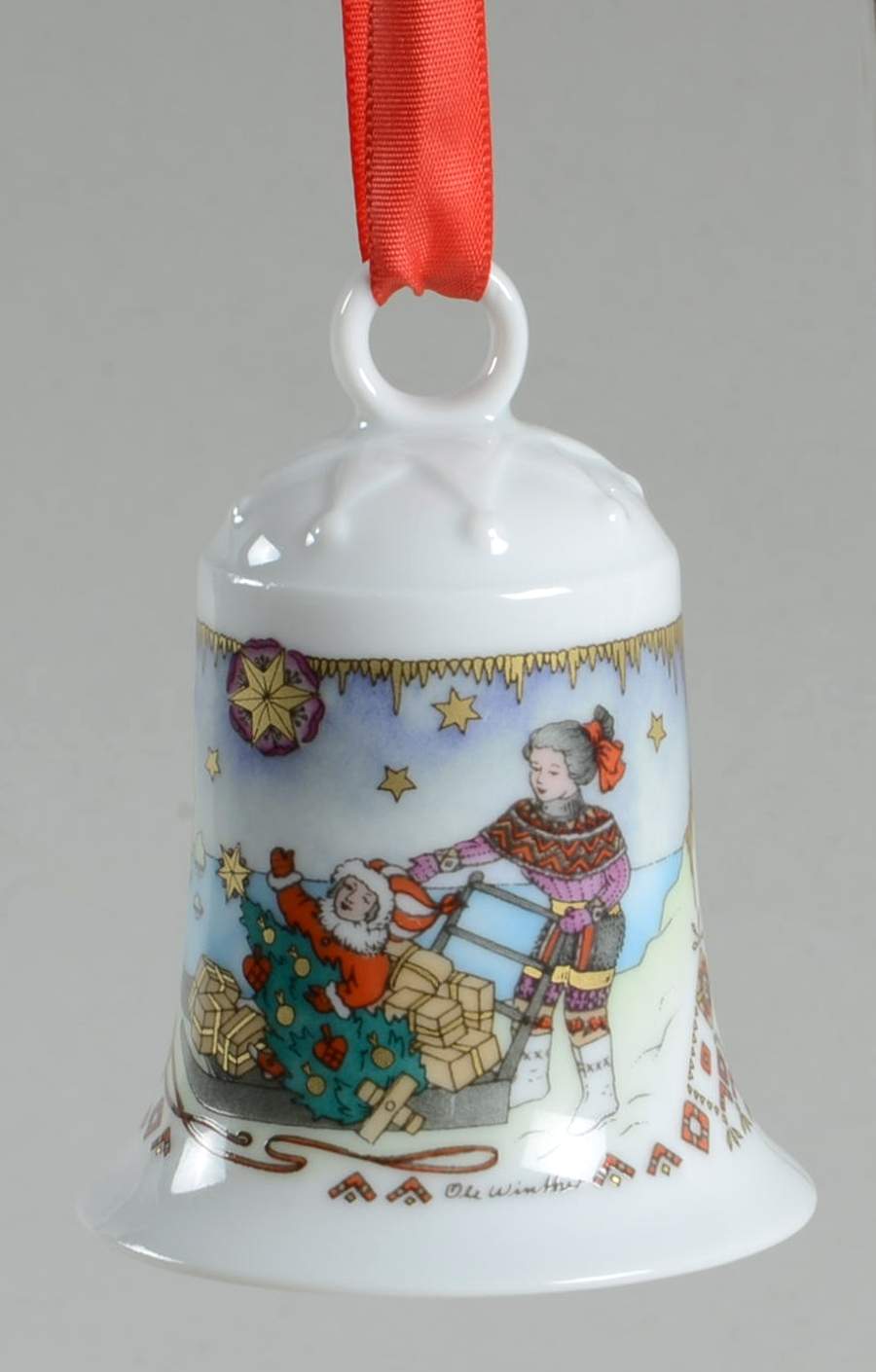 Annual China Christmas Bell North Pole - Boxed by Hutschenreuther-1