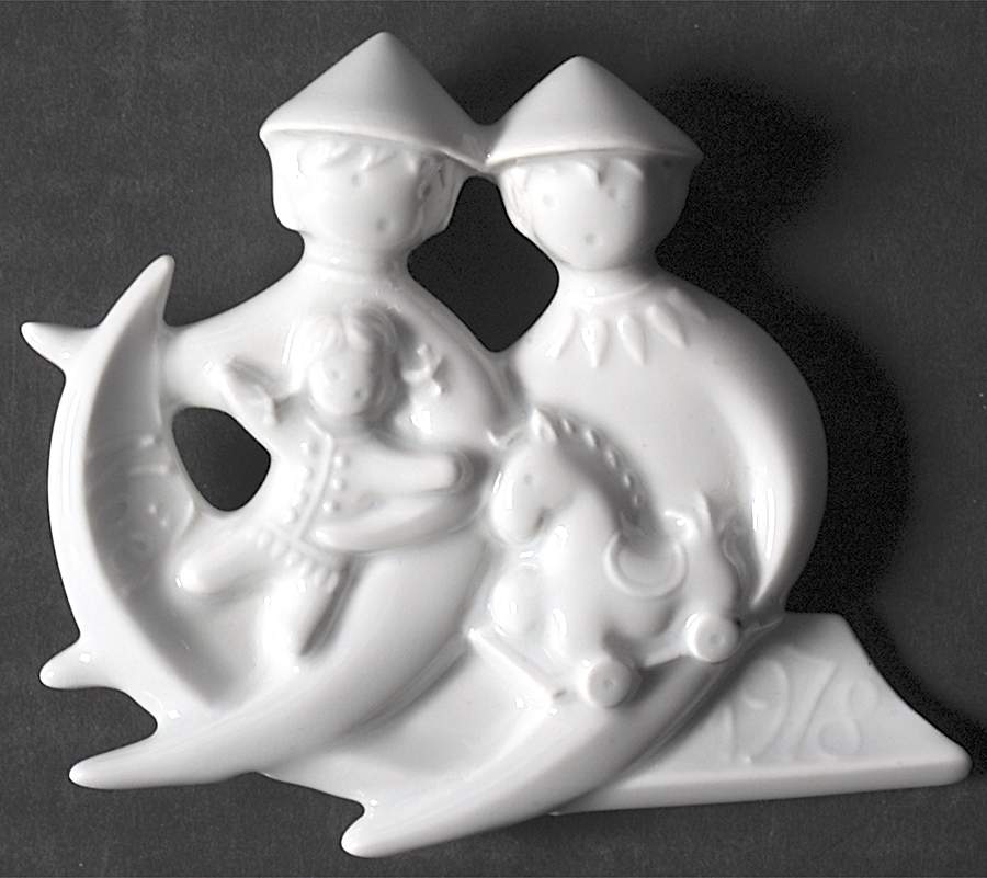Christmas Ornament-Haviland Sledding Angel - Boxed by Haviland-1