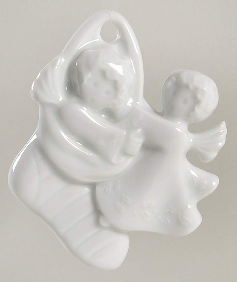Christmas Ornament-Haviland Angels With Stocking - Boxed by Haviland-1