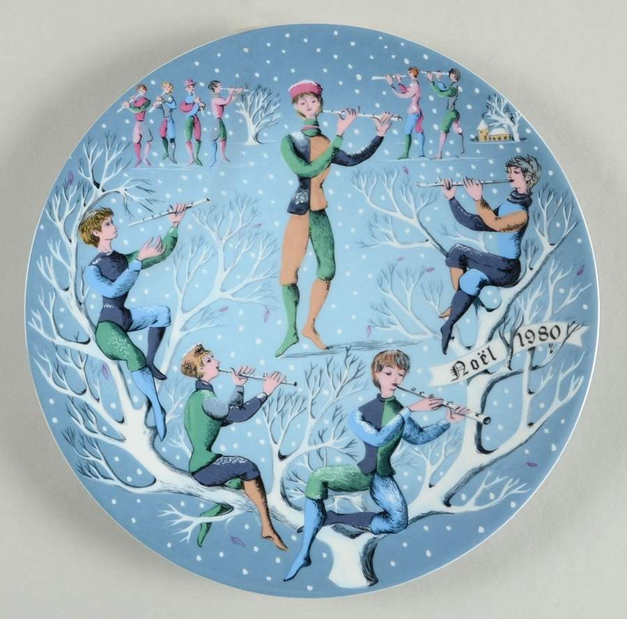 Twelve Days of Christmas-Haviland Eleven Pipers Piping - No Box by Haviland-1