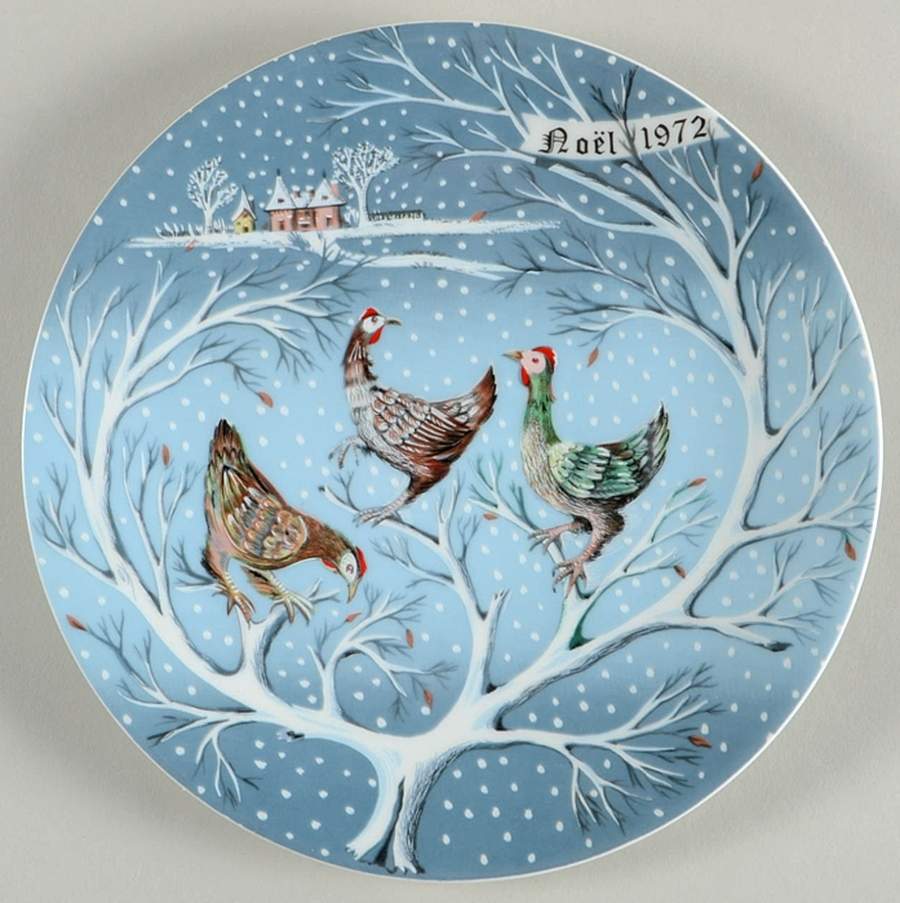 Twelve Days of Christmas-Haviland Three French Hens - Boxed by Haviland-1