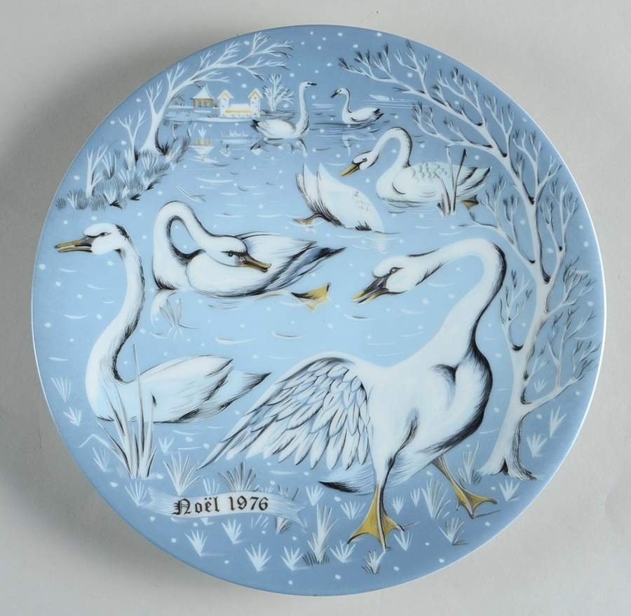 Twelve Days of Christmas-Haviland Seven Swans A' Swimming - Boxed by Haviland-1