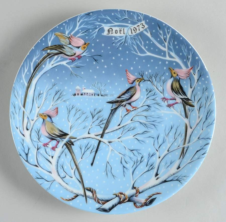 Twelve Days of Christmas-Haviland Four Coly Birds - No Box by Haviland-1