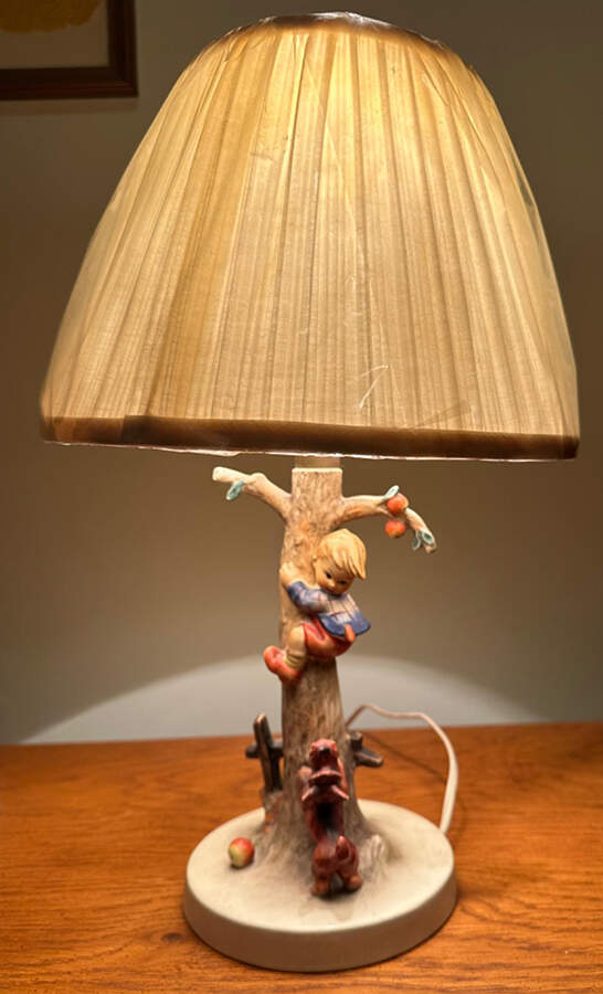 Apple Tree Boy Table Lamp Tm4-Apple Tree Boy, Table Lamp - No Box by M.I. Hummel-1