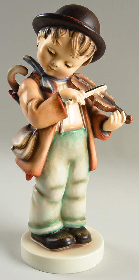 Little Fiddler-Brown Hat Tm1-Little Fiddler - No Box by M.I. Hummel-1