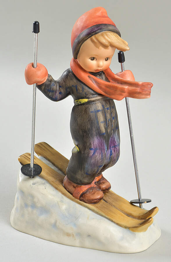 Skier Tm6-Skier W/ Metal Poles - No Box by M.I. Hummel-1