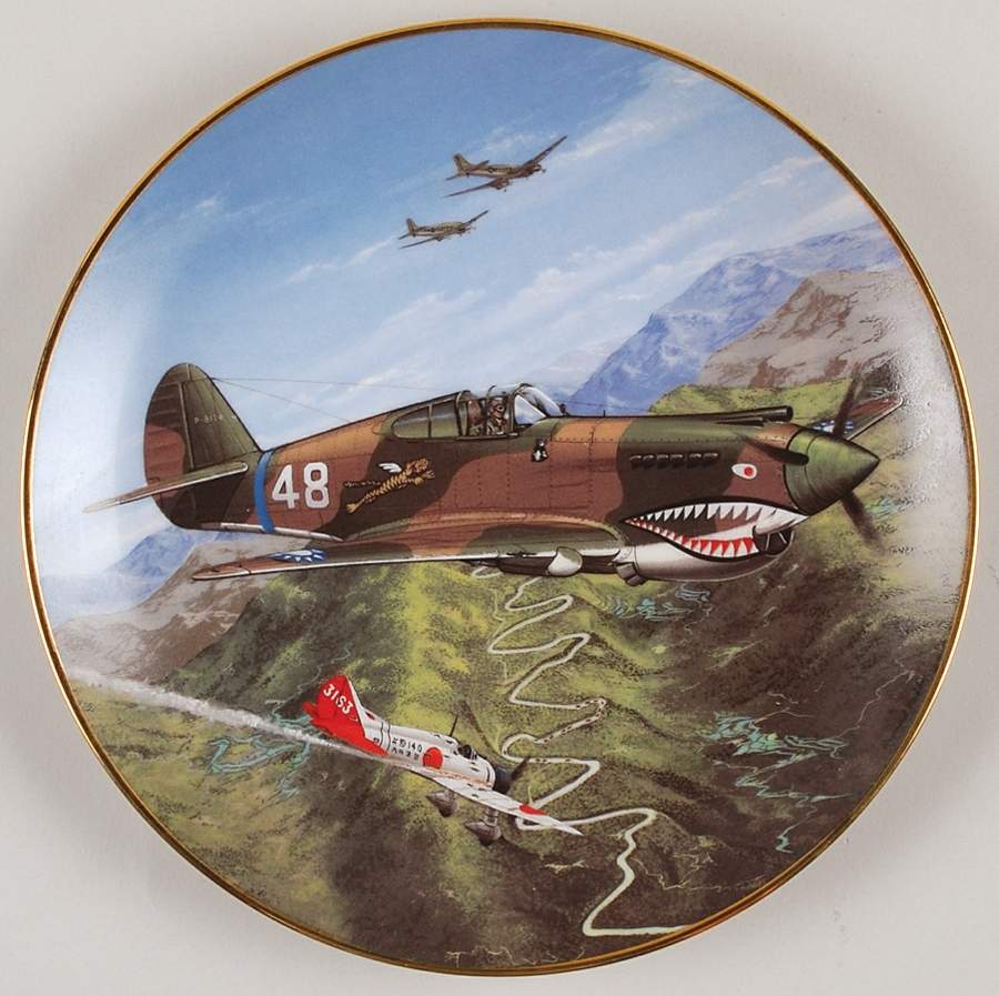 Great Fighter Planes of World War II P-40 Flying Tiger - No Box by Hamilton Collection-1