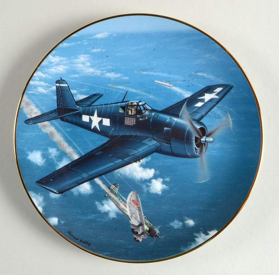 Great Fighter Planes of World War II F-6f Hellcat - No Box by Hamilton Collection-1