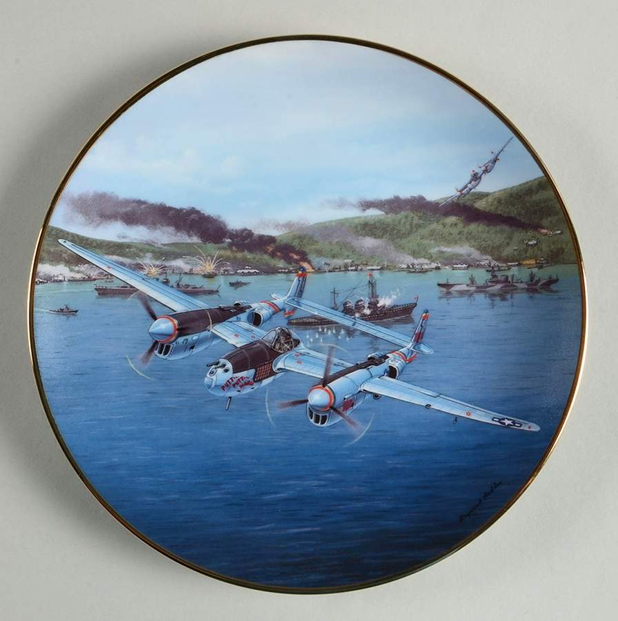 Great Fighter Planes of World War II P-38f Lightning - No Box by Hamilton Collection-1