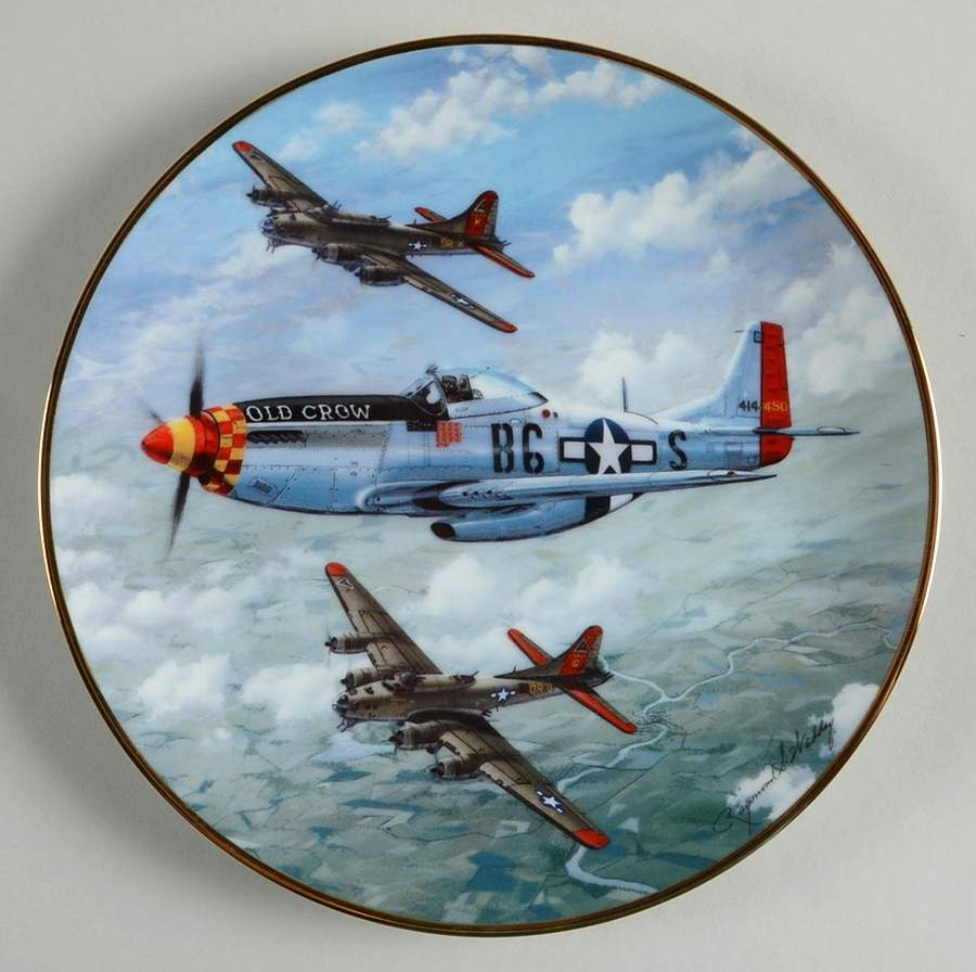 Great Fighter Planes of World War II Old Crow - No Box by Hamilton Collection-1