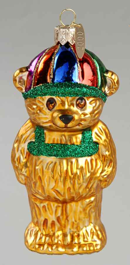 Crayola Crayons Backpack Bear-Blown Glass - Boxed by Hallmark Gold Crown-1