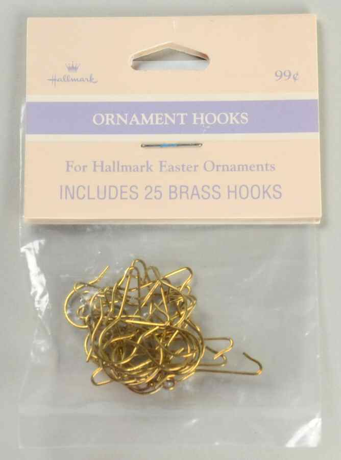1990 Hallmark Easter Ornaments Easter Ornament Hooks-Set Of 25 - Boxed by Hallmark Gold Crown-1