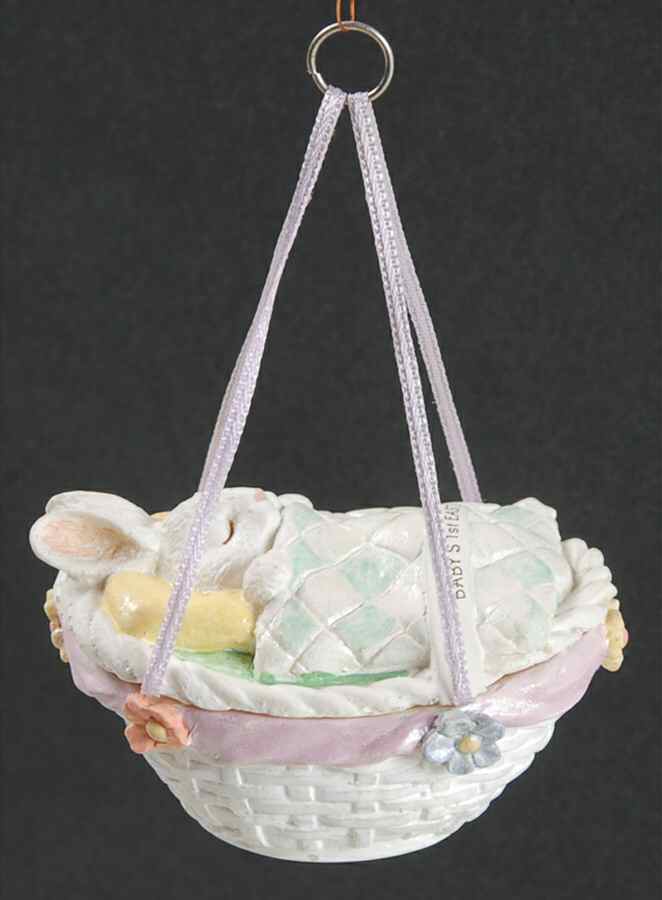 1991 Hallmark Easter Ornament Baby's First Easter - Boxed by Hallmark Gold Crown-1