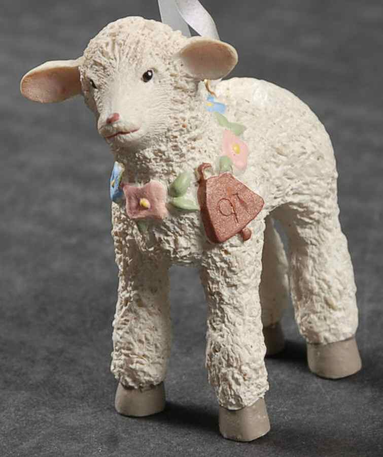 1991 Hallmark Easter Ornament Gentle Lamb - No Box by Hallmark Gold Crown-1