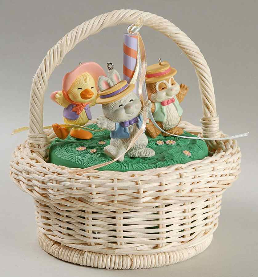 1993 Hallmark Easter Ornament May Pole Stroll - Boxed by Hallmark Gold Crown-1