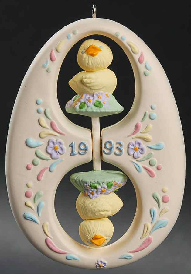 1993 Hallmark Easter Ornament Chickadee-On-A-Twirl - No Box by Hallmark Gold Crown-1
