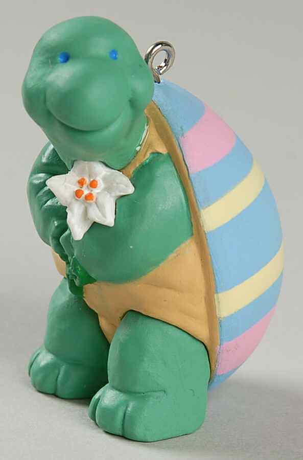 1993 Hallmark Easter Ornament Best Dressed Turtle - Boxed by Hallmark Gold Crown-1