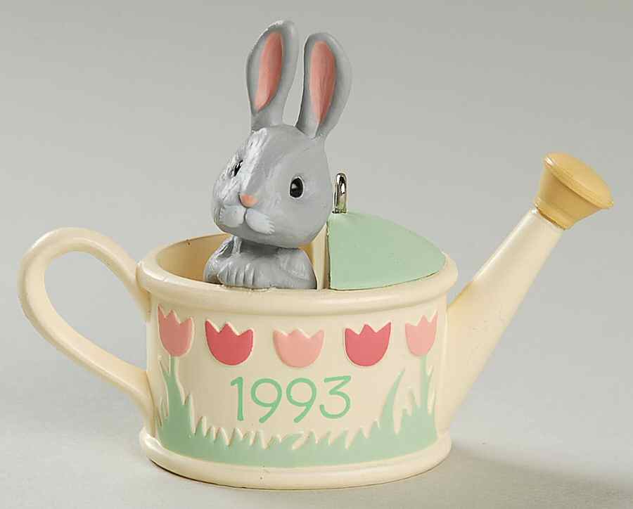 1993 Hallmark Easter Ornament Backyard Bunny - No Box by Hallmark Gold Crown-1
