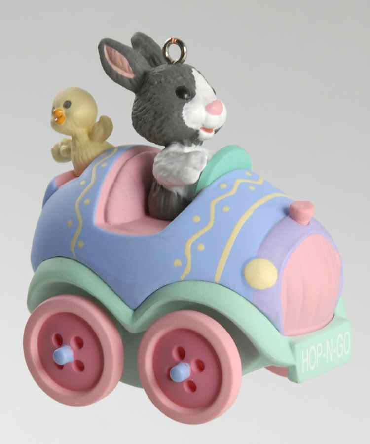 1994 Hallmark Easter Ornaments Here Comes Easter - Boxed by Hallmark Gold Crown-1