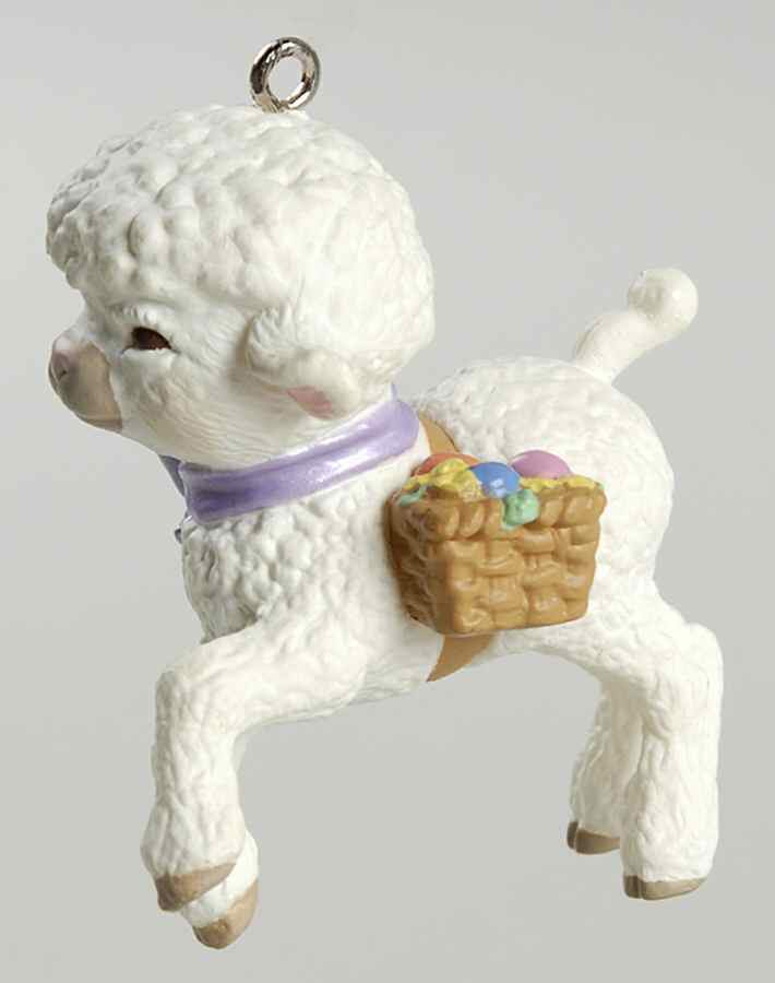 1994 Hallmark Easter Ornaments Joyful Lamb - Boxed by Hallmark Gold Crown-1