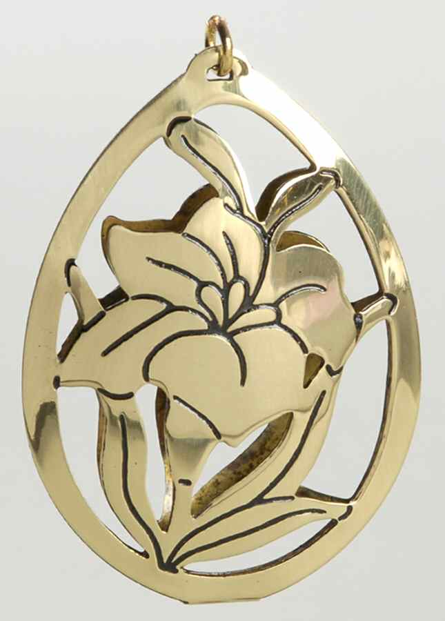 1995 Hallmark Easter Ornaments Elegant Lily - No Box by Hallmark Gold Crown-1