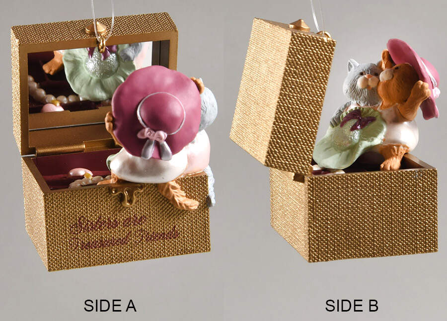 1997 Hallmark Christmas Ornaments Sister To Sister - Boxed by Hallmark Gold Crown-1