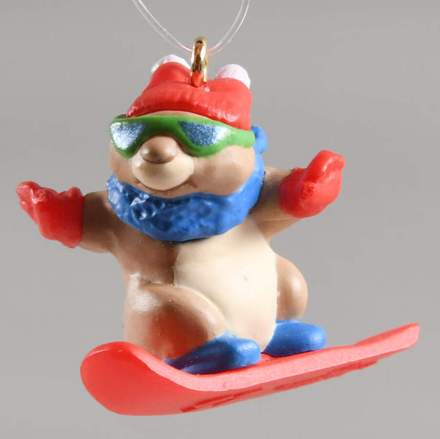1997 Hallmark Christmas Ornaments Snowboard Bunny - Boxed by Hallmark Gold Crown-1