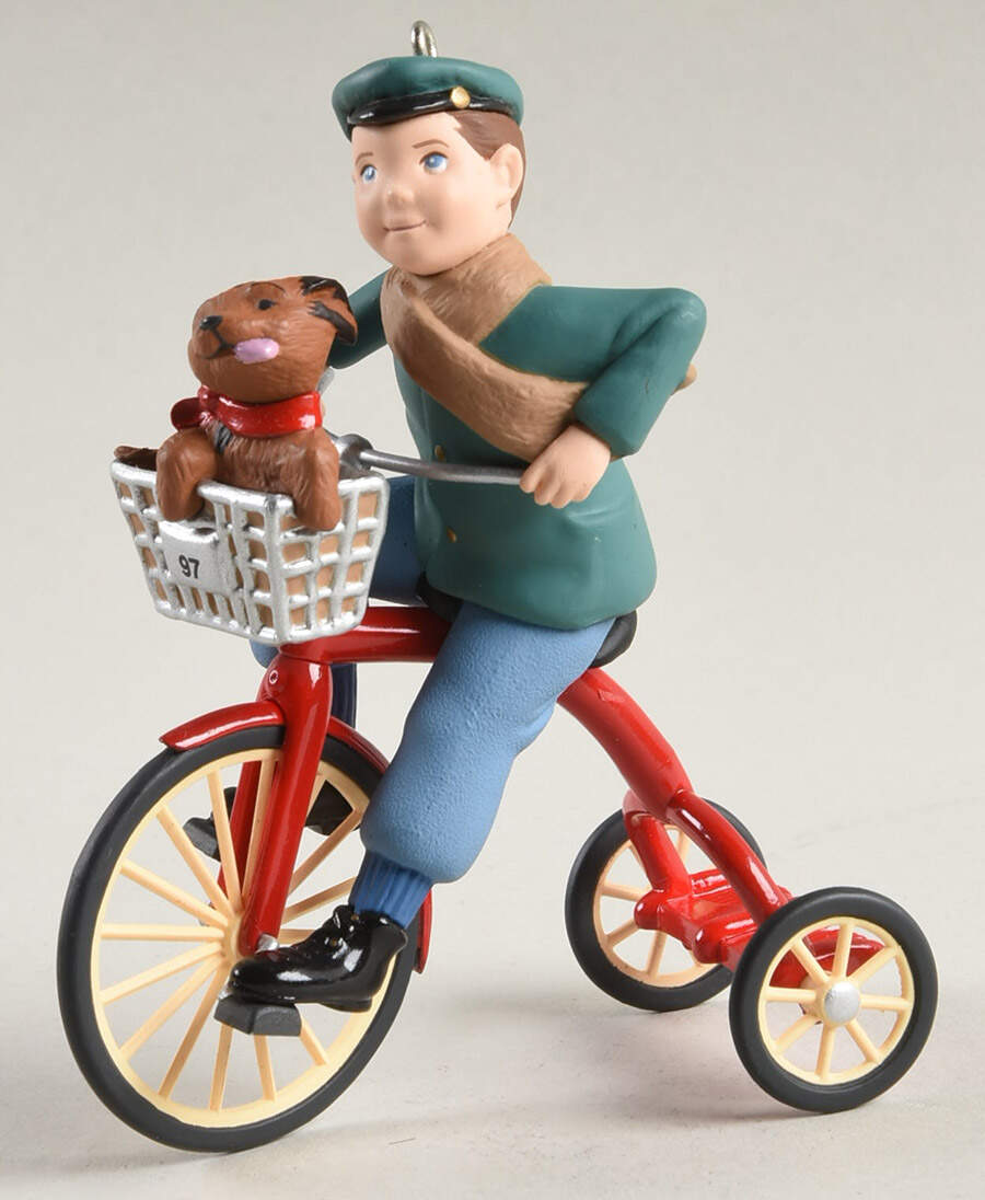 1997 Hallmark Christmas Ornaments Biking Buddies - Boxed by Hallmark Gold Crown-1