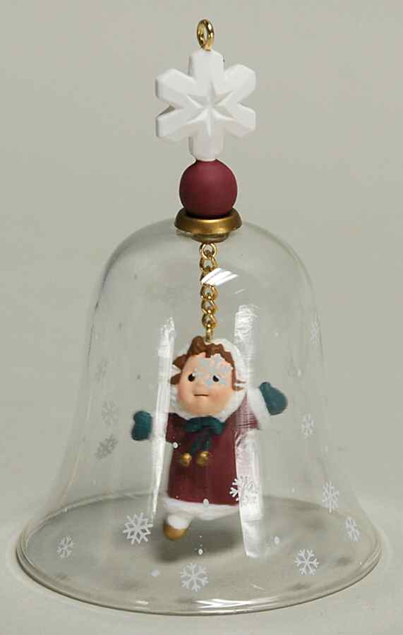 1997 Hallmark Christmas Ornaments Swinging In The Snow - Boxed by Hallmark Gold Crown-1
