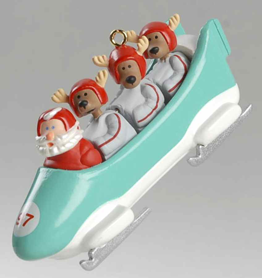 1997 Hallmark Christmas Ornaments Downhill Run - With Box by Hallmark Gold Crown-1
