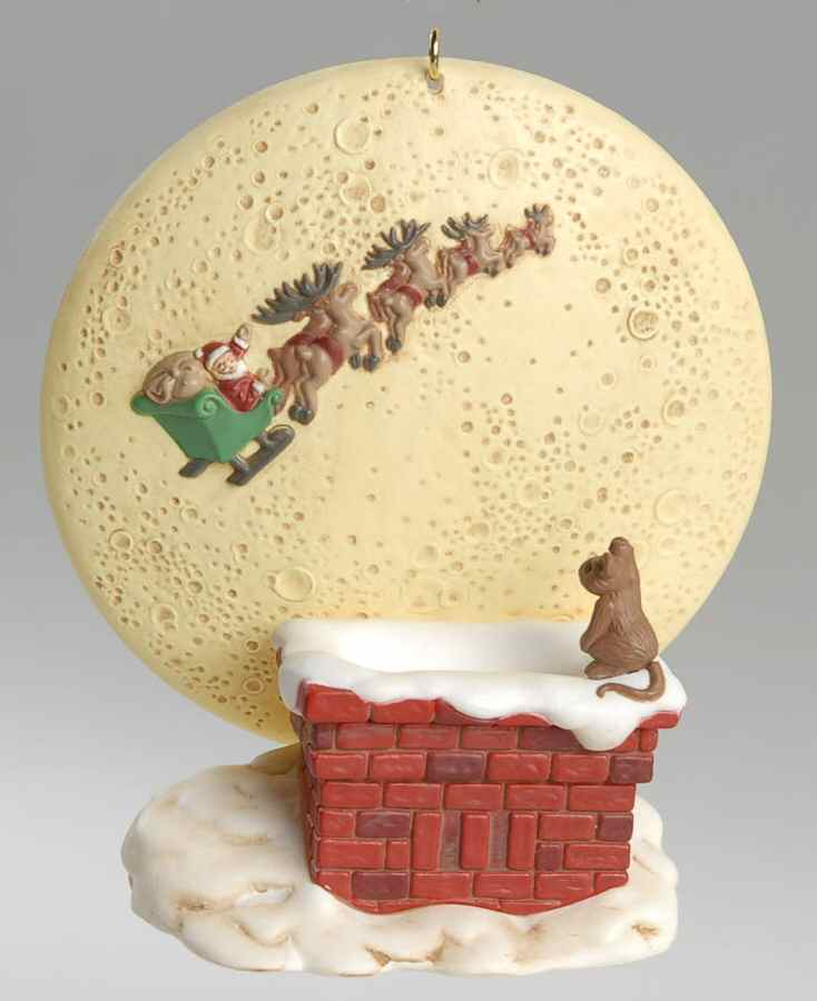 1997 Hallmark Christmas Ornaments Happy Christmas To All - Boxed by Hallmark Gold Crown-1