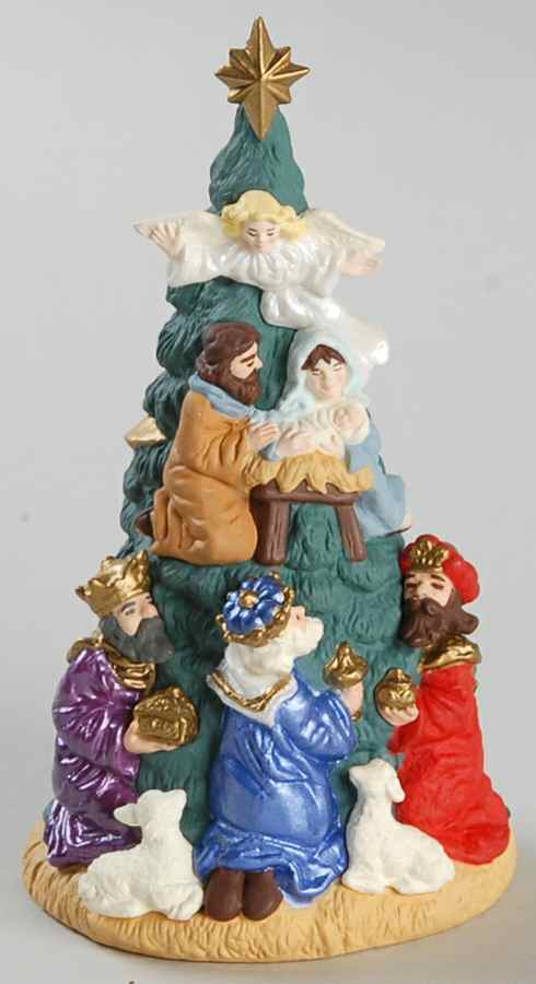 1997 Hallmark Christmas Ornaments Nativity Tree - No Box by Hallmark Gold Crown-1