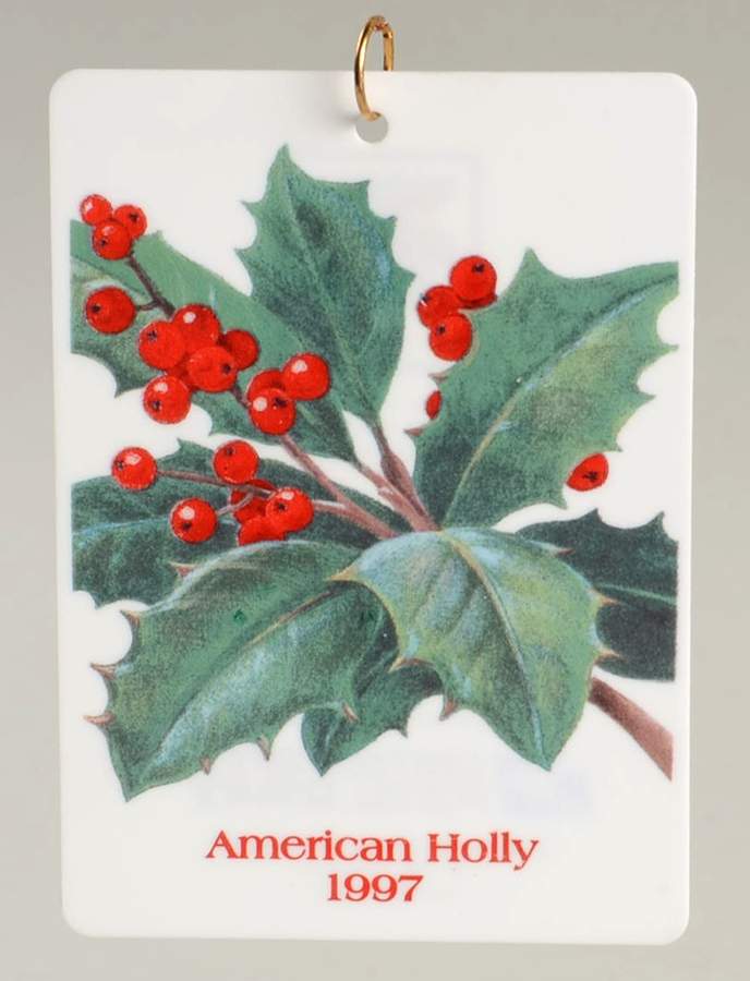 1997 Hallmark Christmas Ornaments American Holly - No Box by Hallmark Gold Crown-1