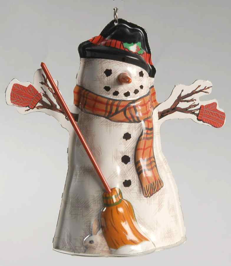 1997 Hallmark Christmas Ornaments Meadow Snowman - Boxed by Hallmark Gold Crown-1