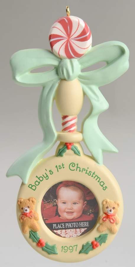 1997 Hallmark Christmas Ornaments Baby's 1st Christmas - No Box by Hallmark Gold Crown-1