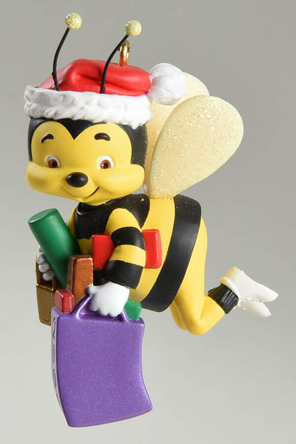 2000 Hallmark Christmas Ornaments Busy Bee Shiopper - No Box by Hallmark Gold Crown-1