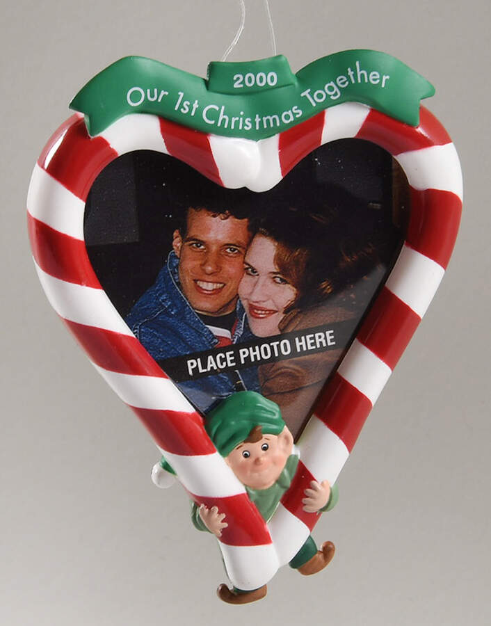 2000 Hallmark Christmas Ornaments 1st Christmas Together-Photo - Boxed by Hallmark Gold Crown-1