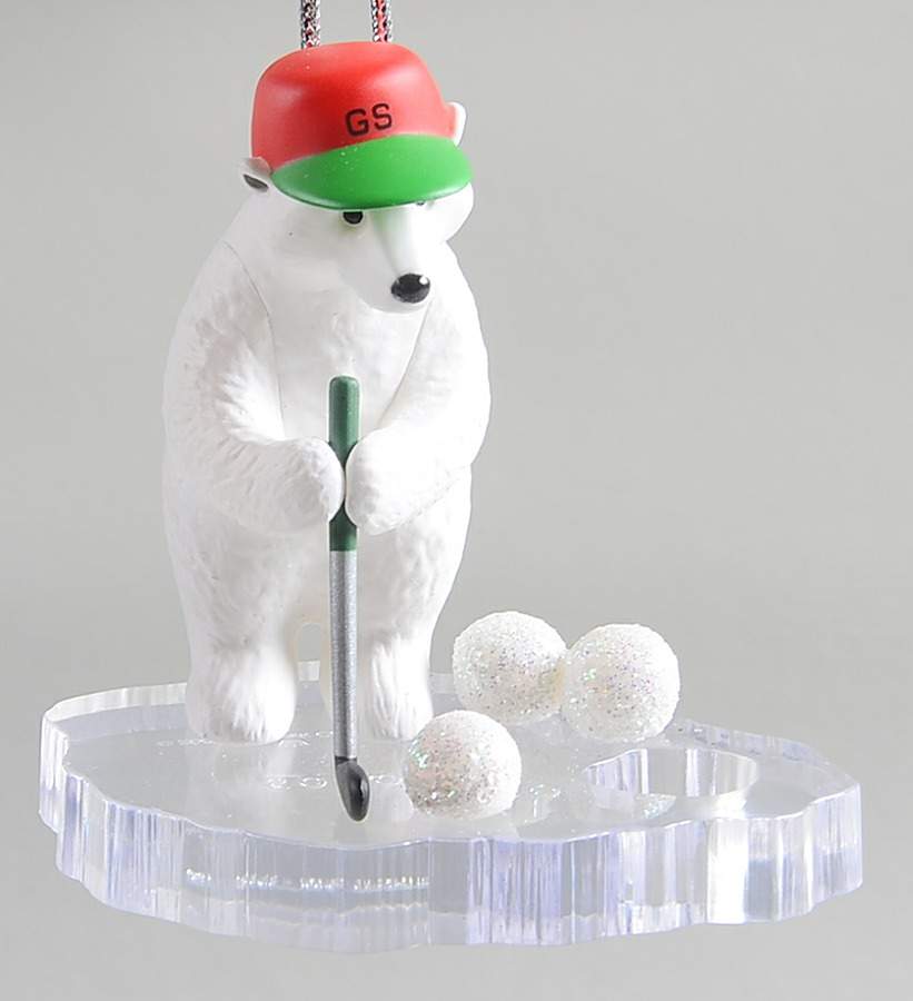 2000 Hallmark Christmas Ornaments Golfer Supreme - Boxed by Hallmark Gold Crown-1