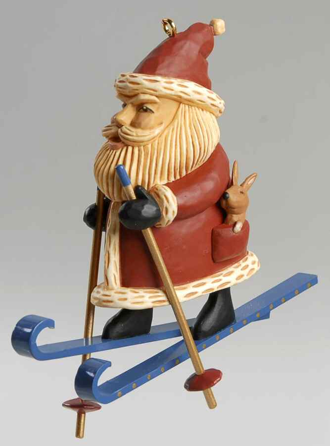 2000 Hallmark Christmas Ornaments Kris Cross-Country Kringle - Boxed by Hallmark Gold Crown-1