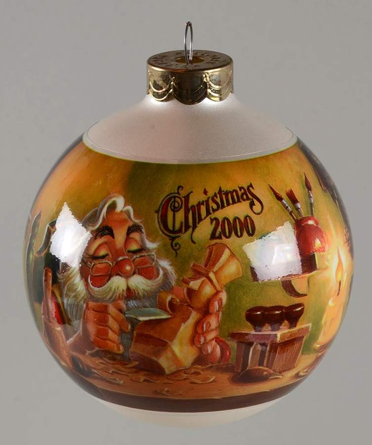 2000 Hallmark Christmas Ornaments Warmed By Candleglow - Boxed by Hallmark Gold Crown-1
