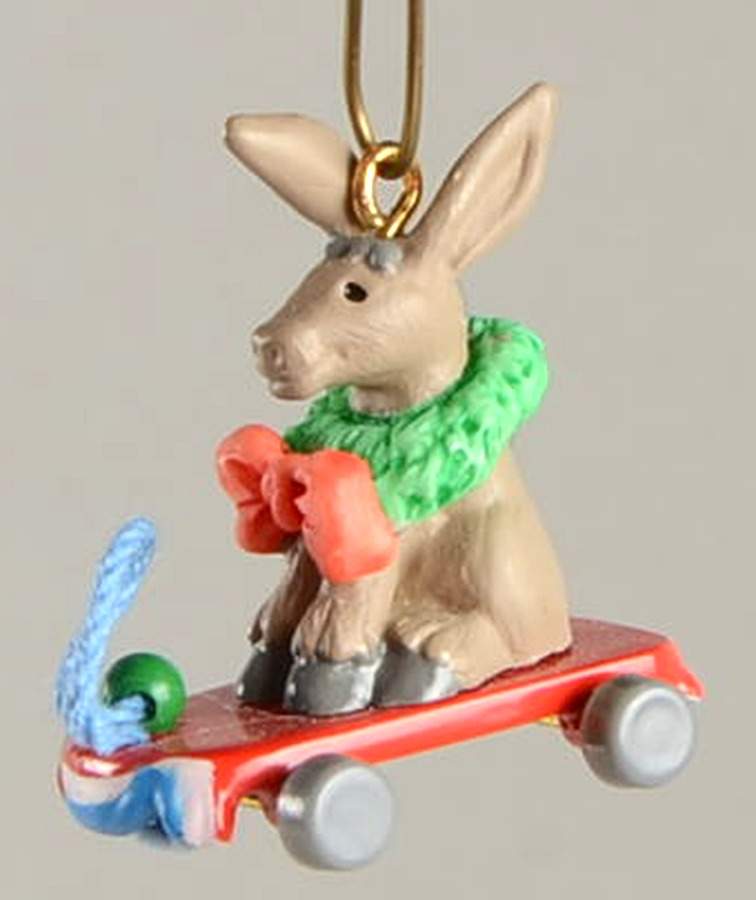 2000 Hallmark Christmas Ornaments Devoted Donkey-Miniature - No Box by Hallmark Gold Crown-1
