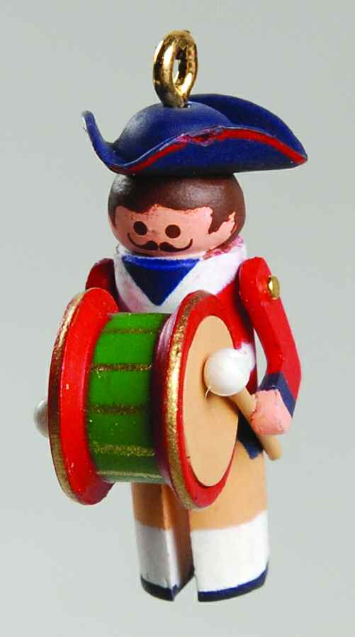 Clothespin Soldier-Miniature Soldier With Drum - Boxed by Hallmark Gold Crown-1