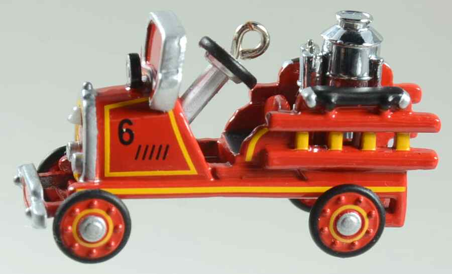 Kiddie Car Classic-Miniature 1924 Toledo Fire Truck #6 - Boxed by Hallmark Gold Crown-1