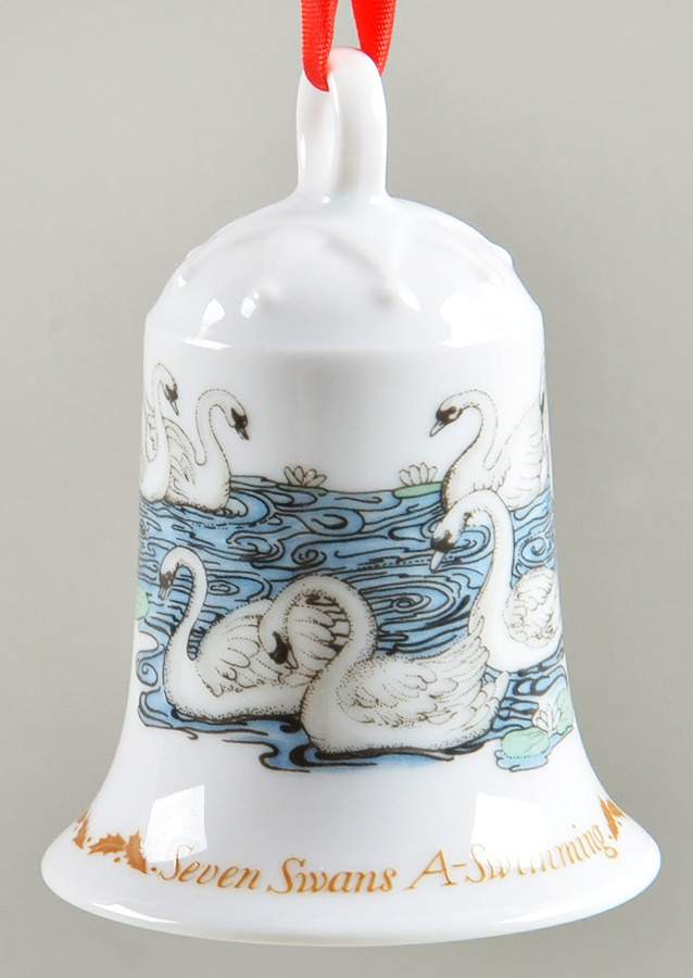 Twelve Days of Christmas Seven Swans A Swimming - No Box by Hutschenreuther-1
