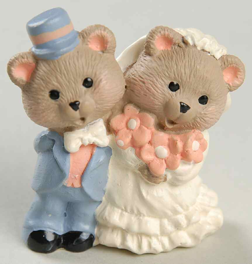 Merry Miniatures 1995 Bride And Groom - No Box by Hallmark Gold Crown-1