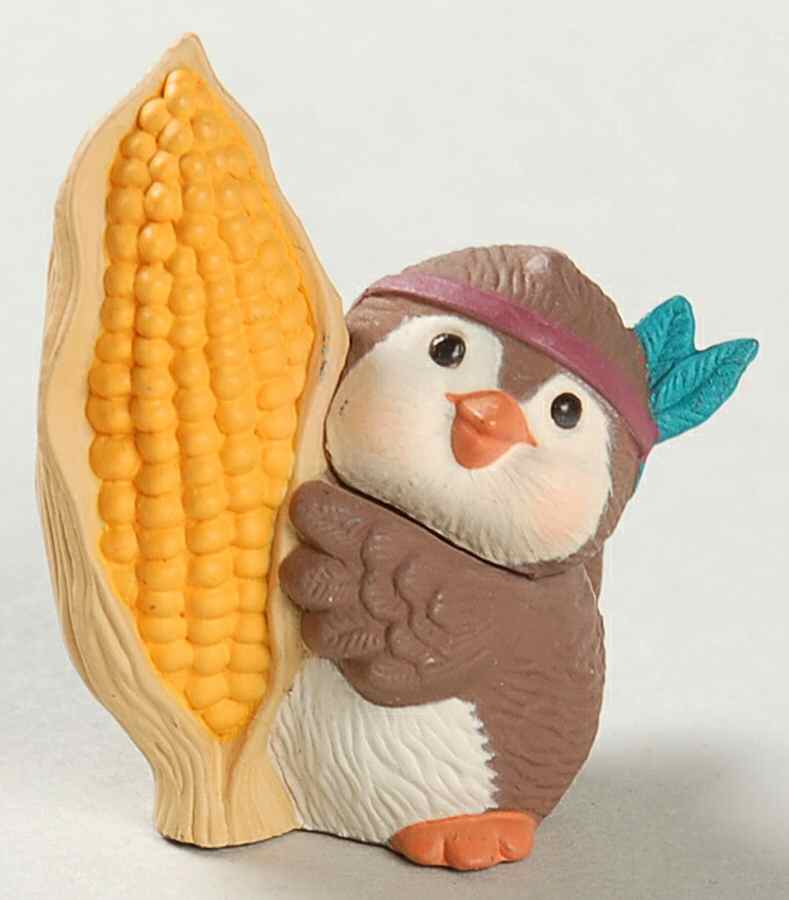 Merry Miniatures 1994 Indian Chickadee - Boxed by Hallmark Gold Crown-1
