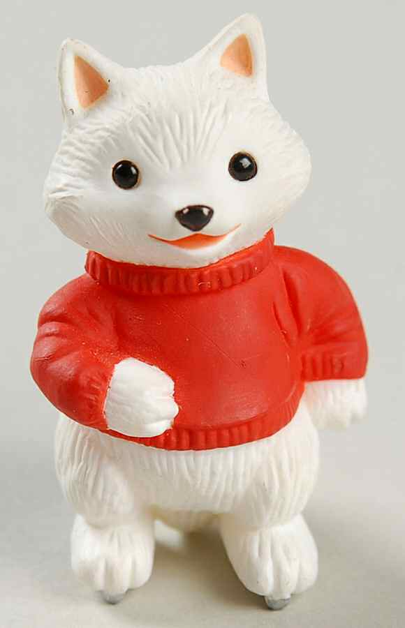 Merry Miniatures 1994 Fox On Skates - Boxed by Hallmark Gold Crown-1